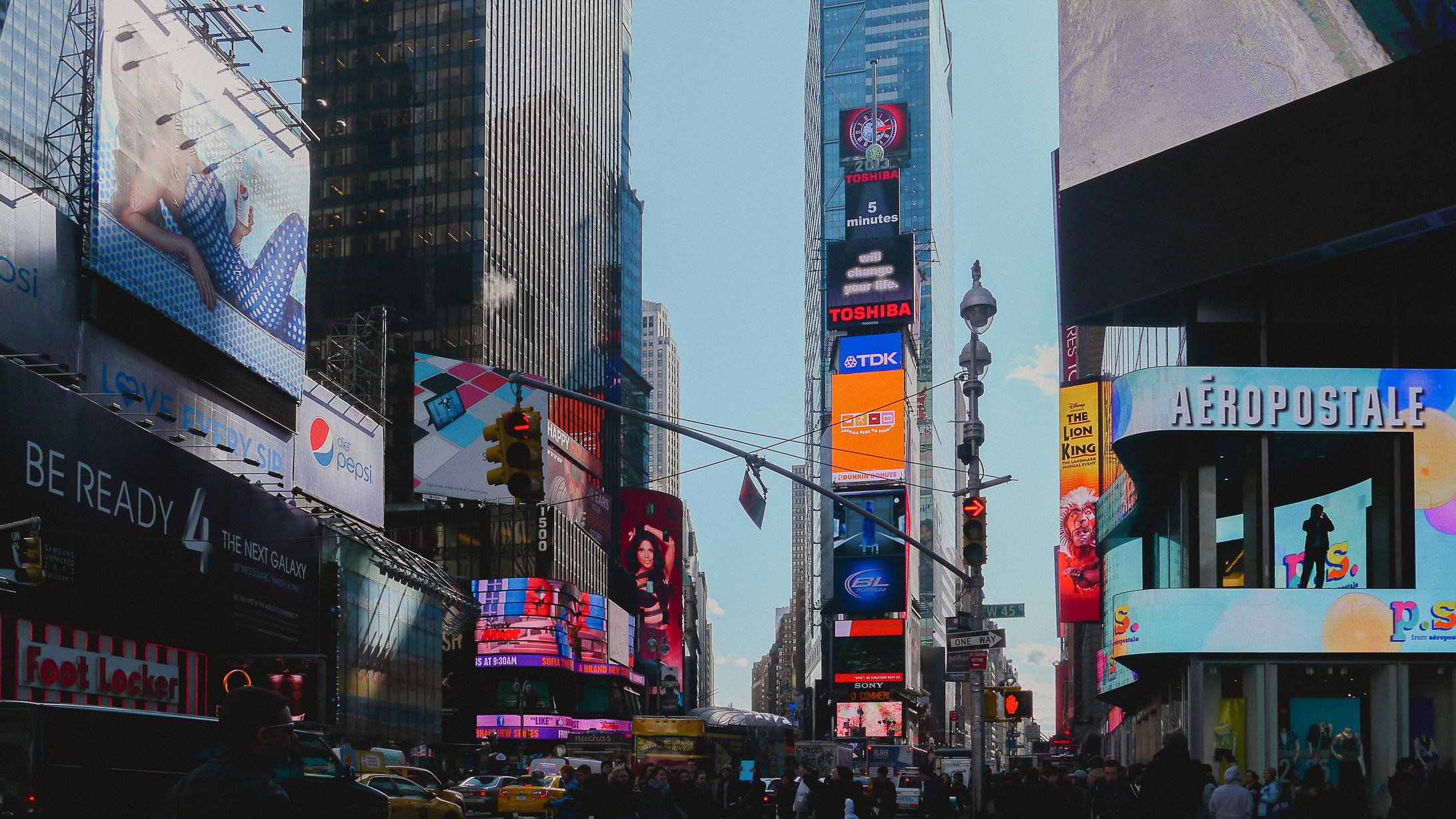 Advertisements on City Buildings 